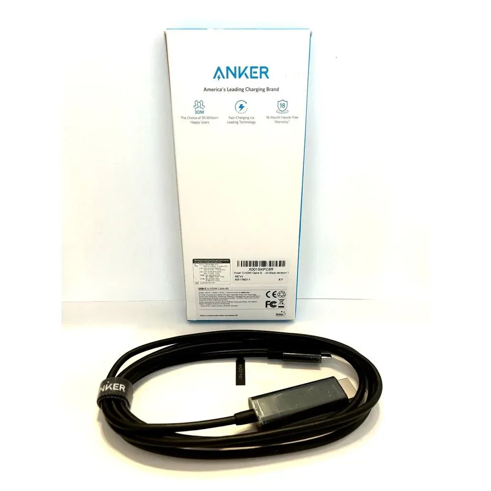 Anker USB-C to HDMI Cable 6ft-NIB